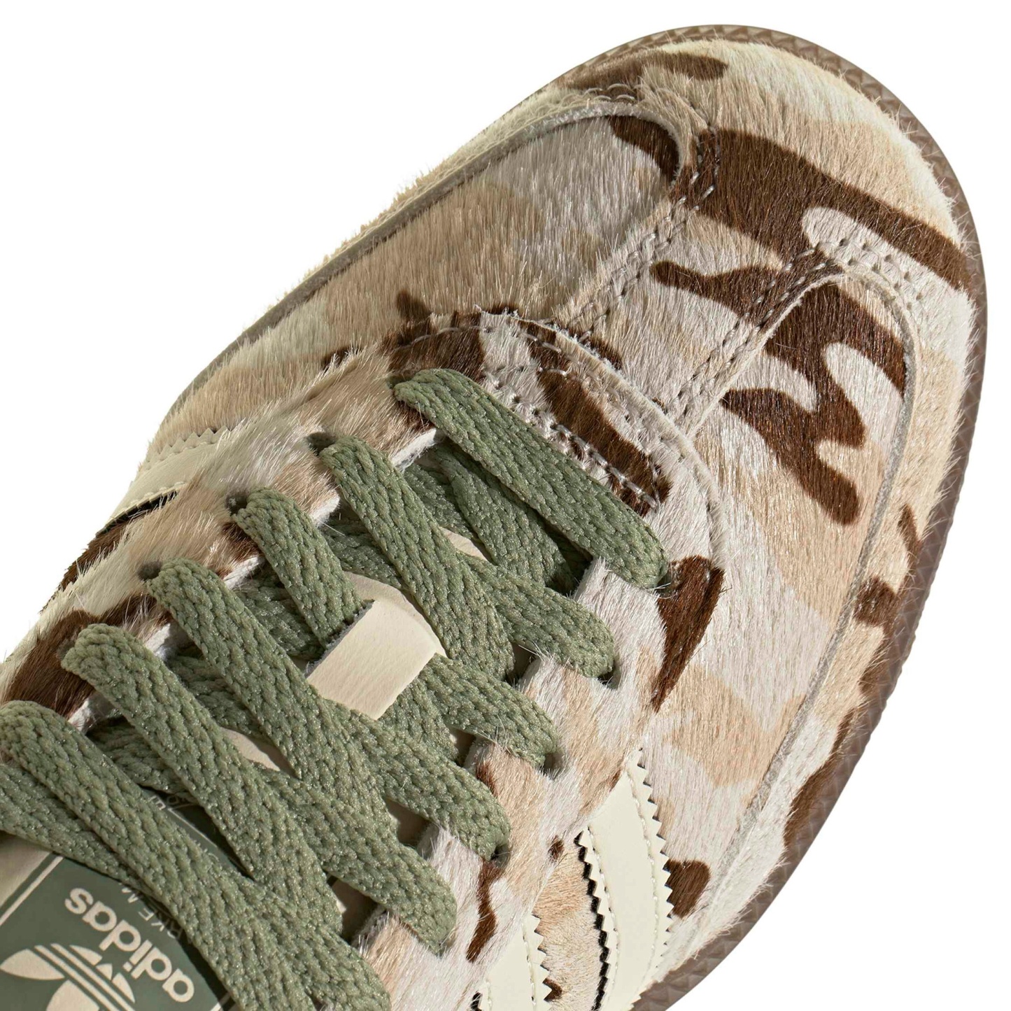 adidas Women's Samba OG Shoes - Wonder Beige/Tent Green - View 7