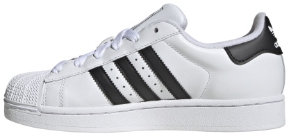 adidas Women's Superstar II Shoes - White/Black/White - View 10