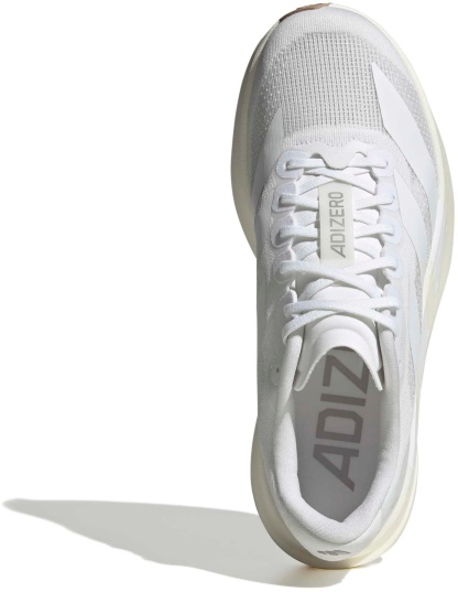 adidas Women's Adizero EVO SL Running Shoes - White/White/Warm Sandstone - View 4