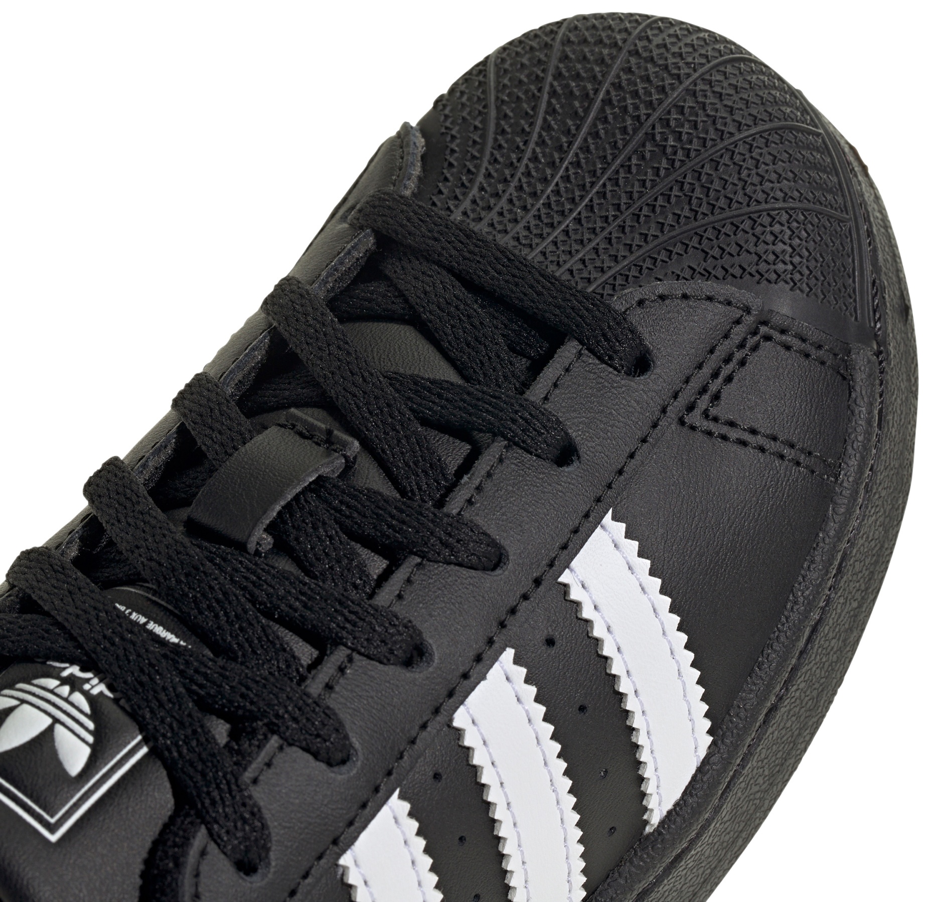 adidas Kids' Preschool Superstar II Shoes - Black/White - View 4