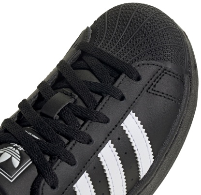 adidas Kids' Preschool Superstar II Shoes - Black/White - View 4