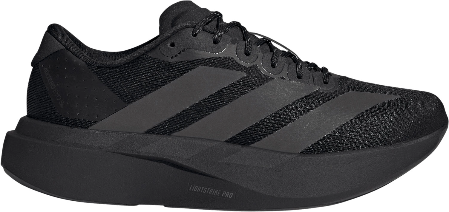 adidas Women's Adizero EVO SL Running Shoes - Black/Black/White - View 1