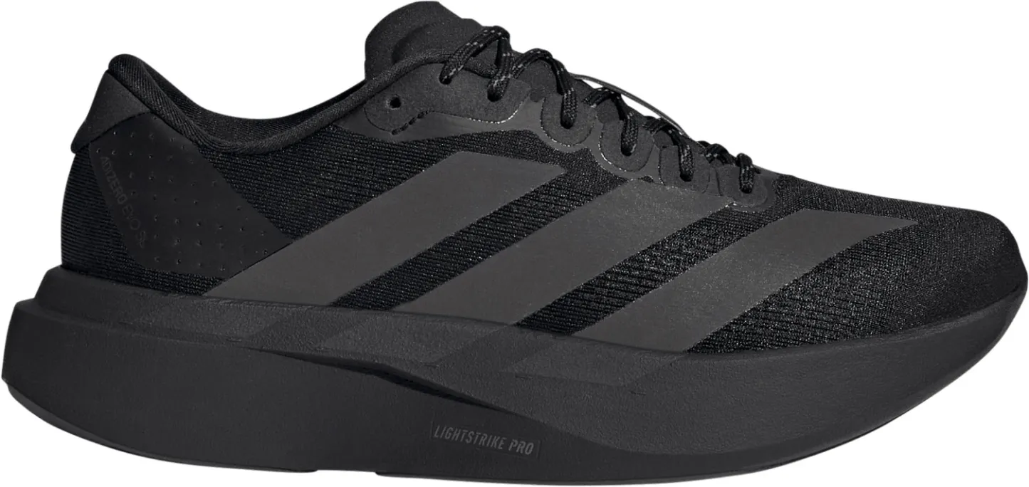 adidas Women's Adizero EVO SL Running Shoes - Black/Black/White - View 1