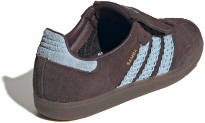 adidas Women's Long Tongue Samba Shoes - Aurora Coffee/Clear Sky - View 5