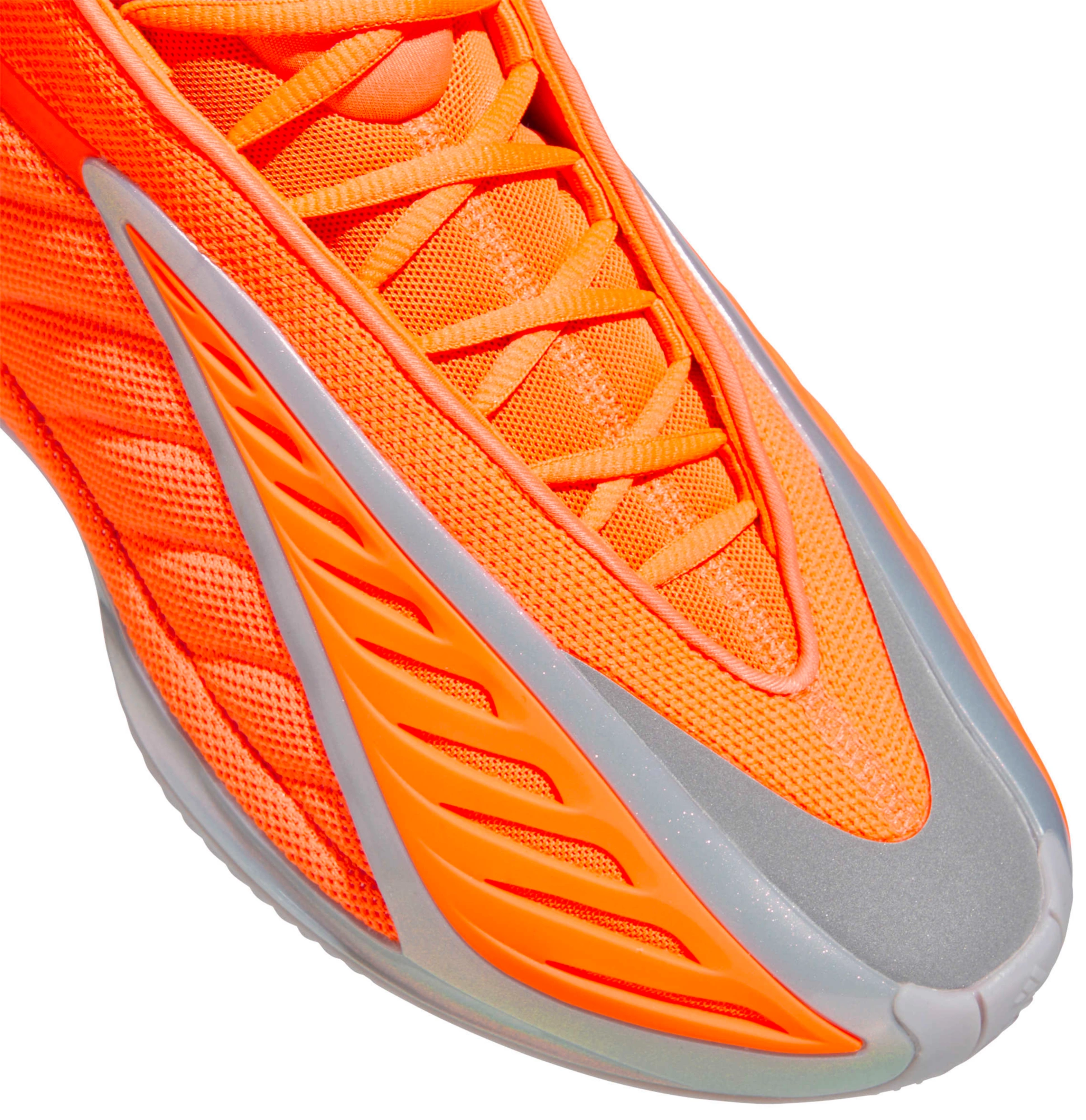 adidas Anthony Edwards 2 'All-Star' Basketball Shoes - Lucid Orange/Silver/Grey - View 7