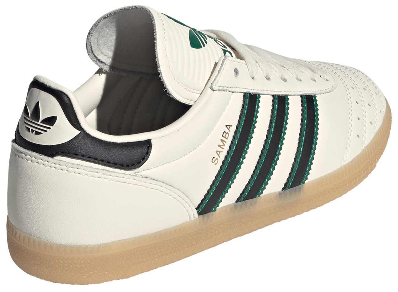 adidas Kids' Grade School Samba OG Shoes - Off White/Black/Gum - View 6