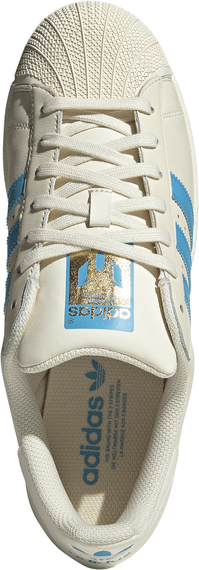 adidas Superstar Messi Shoes - White/Blue - View 2