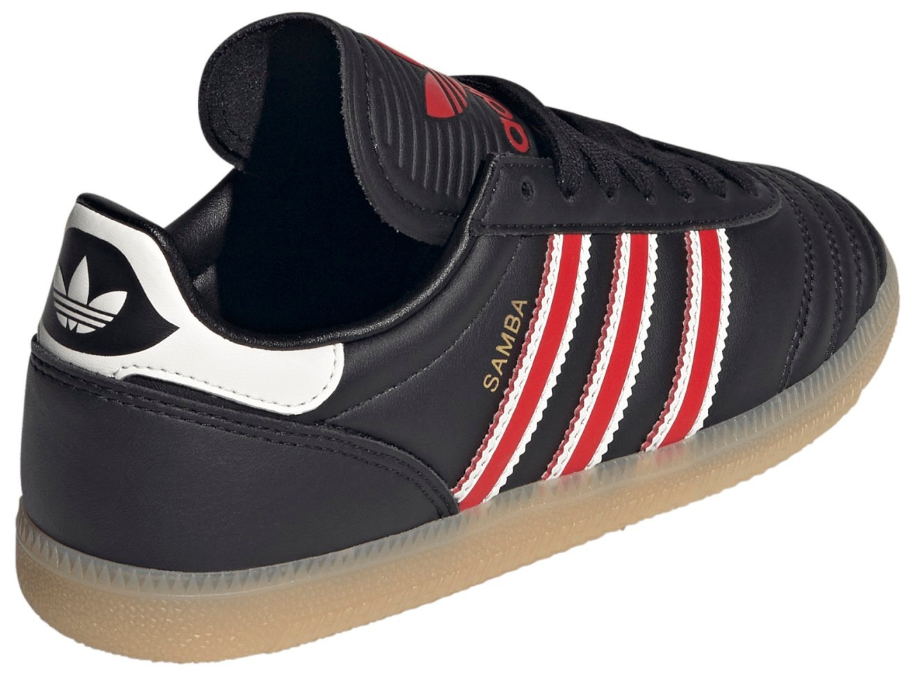 adidas Kids' Grade School Samba OG Shoes - Black/Off White/Gum - View 6