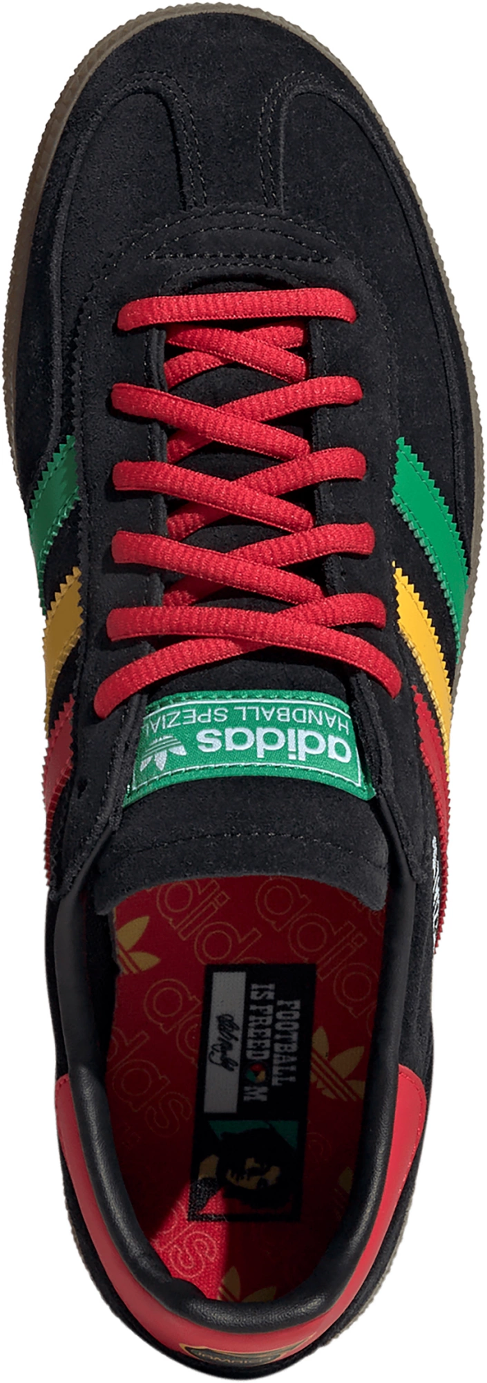 adidas Handball Spezial Jamaica Shoes - Black/Red - View 6