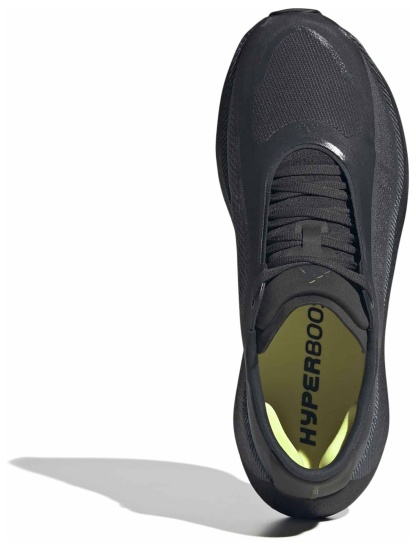adidas Men's Hyperboost Edge Running Shoes - Carbon/Hi-res Yellow/Grey Five - View 3