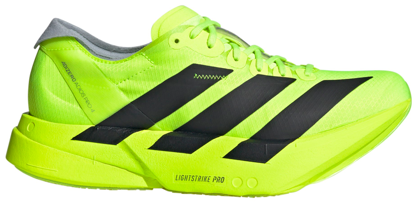 adidas Women's Adizero Adios Pro 4 Running Shoes - Yellow/Black/Silver - View 1