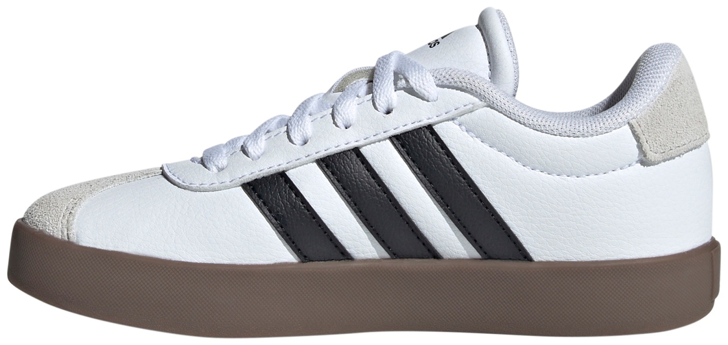 adidas Kids' Grade School VL Court Low Shoes - White/Black/Grey - View 4