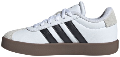 adidas Kids' Grade School VL Court Low Shoes - White/Black/Grey - View 4