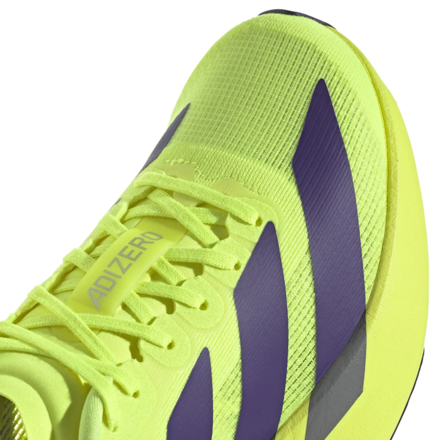 adidas Kids' Grade School adizero EVO SL Shoes - Solar Yellow/Collegiate Purple/Black - View 7