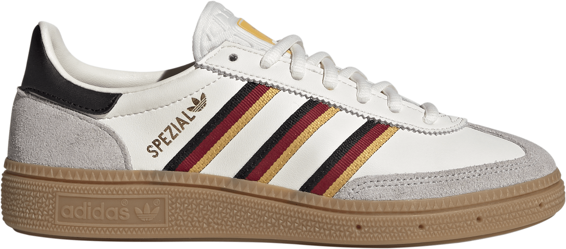 adidas Kids' Grade School FIFA World Cup Handball Spezial Shoes - White/White/Crew Yellow - View 1