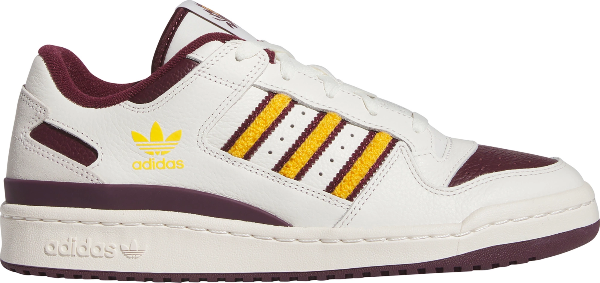 adidas Men's Forum Low Classic Arizona State Shoes - Maroon/Gold - View 1