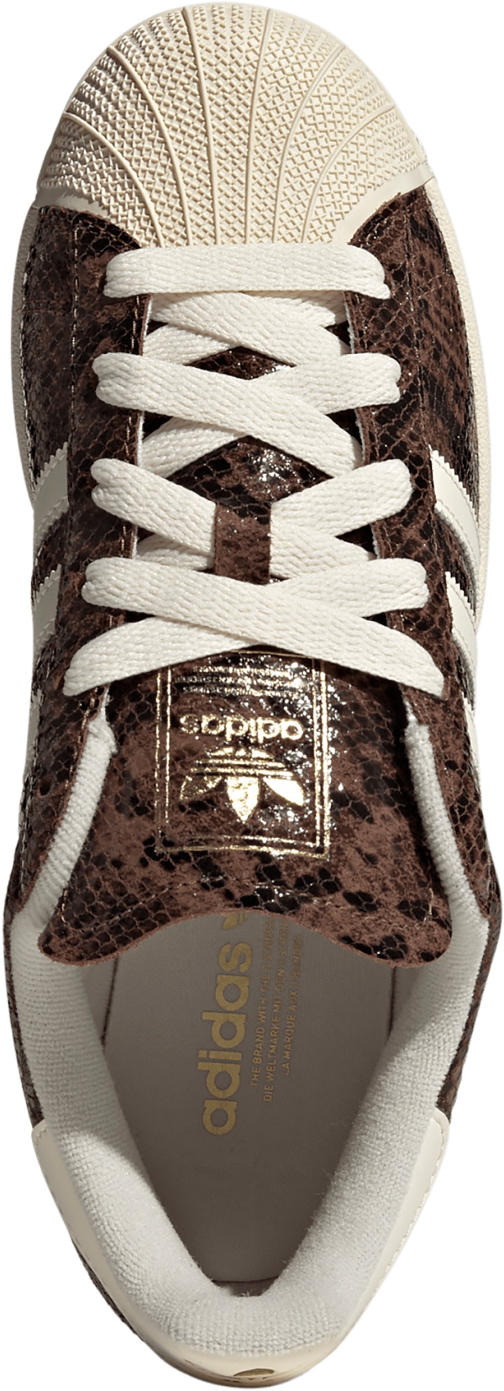 adidas Women's Superstar II Shoes - Brown Snakeskin - View 2