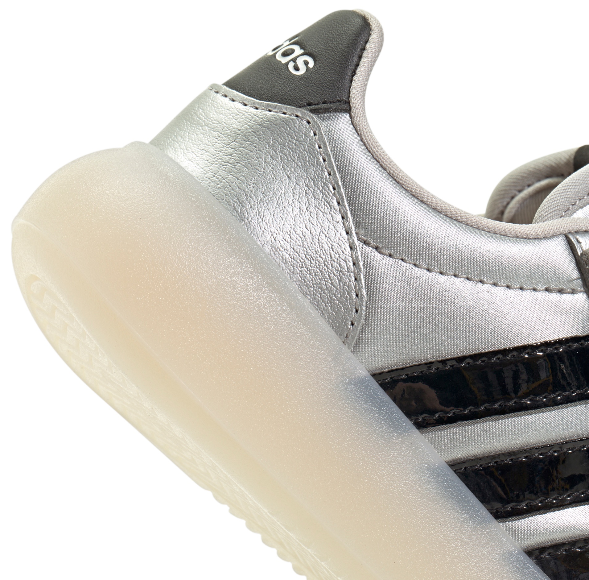 adidas Kids' Preschool Barreda Decode Shoes - Silver Met/Core Black/Chalk White - View 8