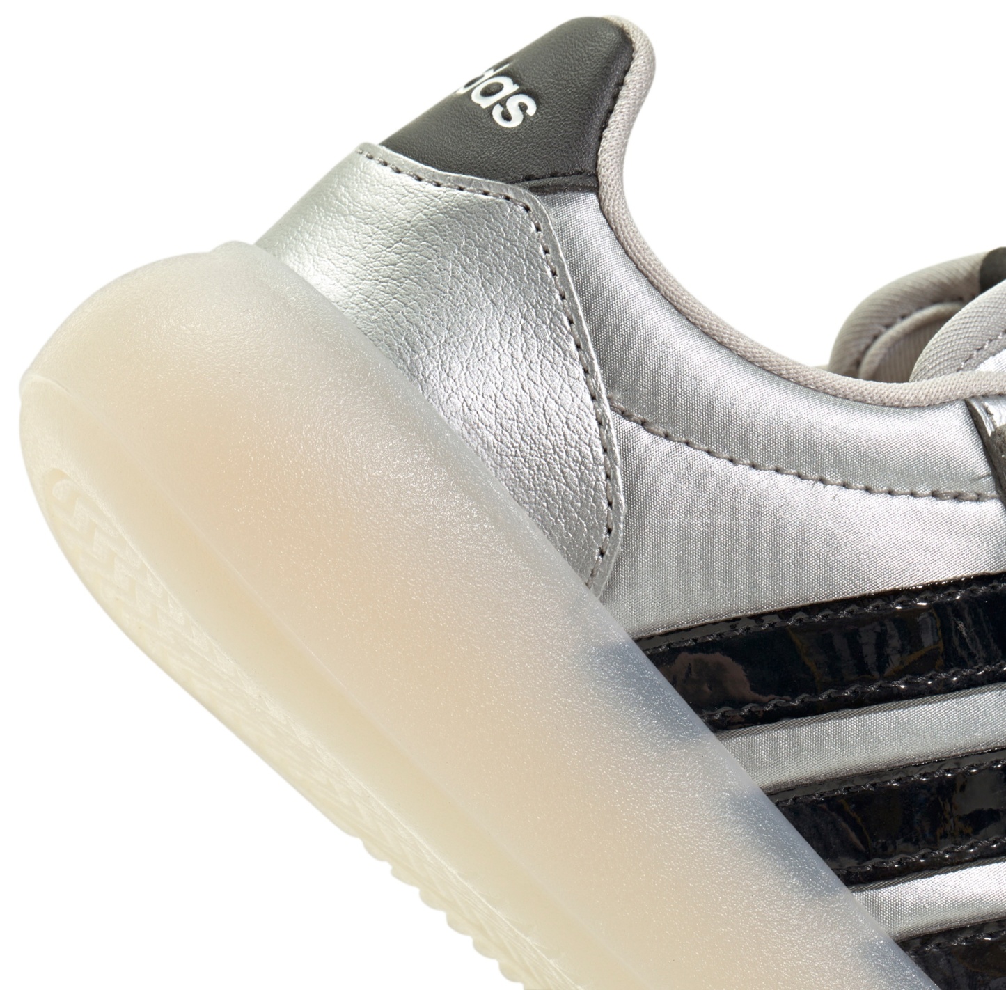 adidas Kids' Preschool Barreda Decode Shoes - Silver Met/Core Black/Chalk White - View 8