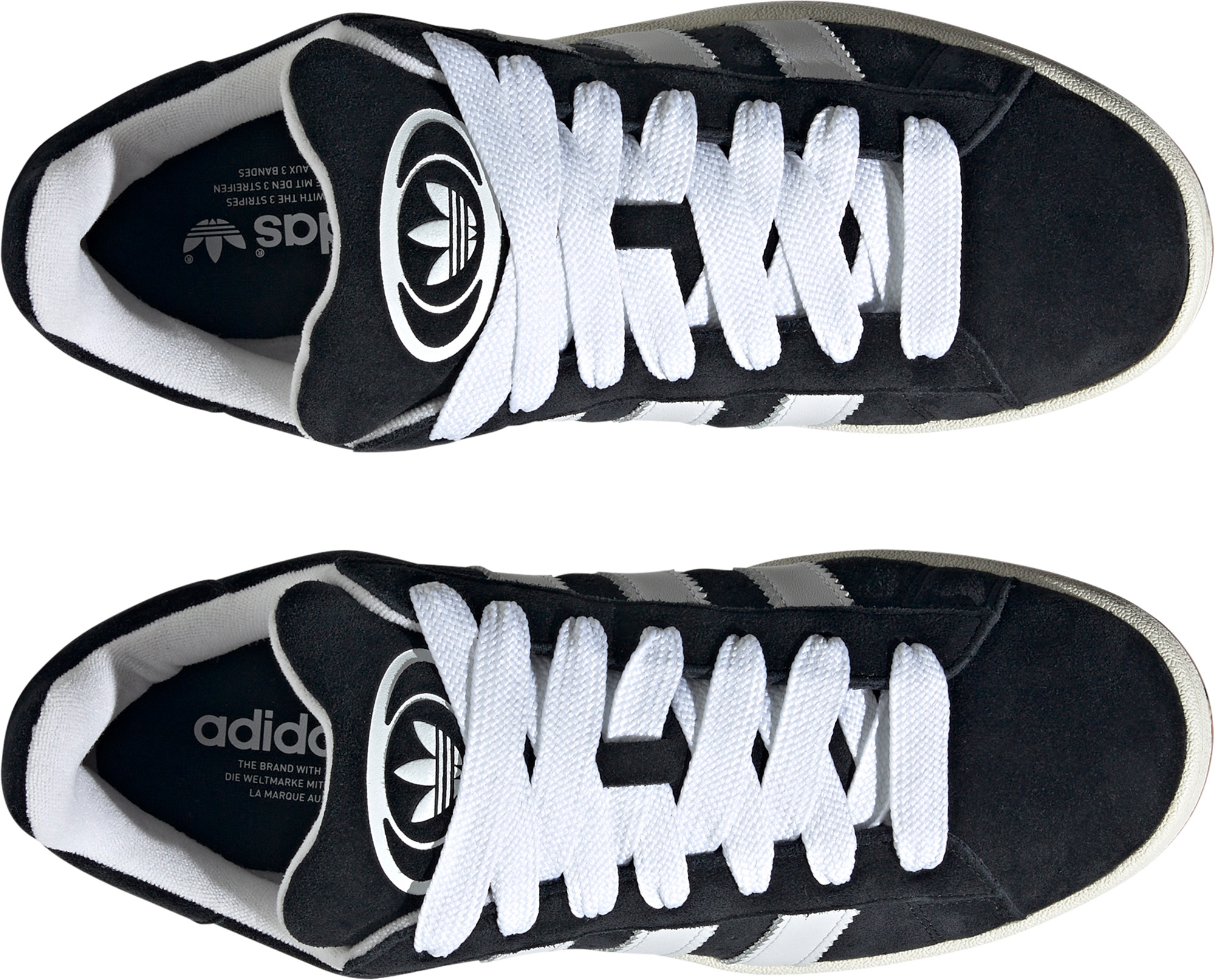 adidas Men's Campus 00s Shoes - Black/White - View 3