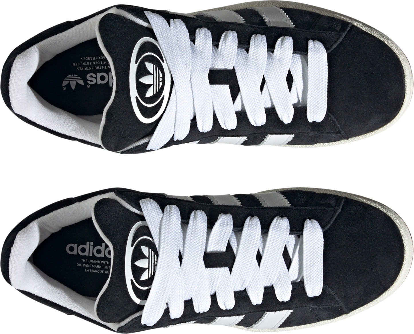 adidas Men's Campus 00s Shoes - Black/White - View 3