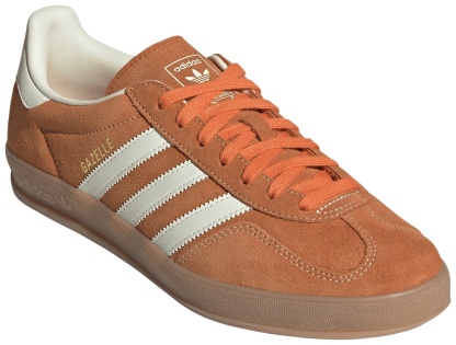 adidas Men's Gazelle Indoor Shoes - Orange/White - View 8