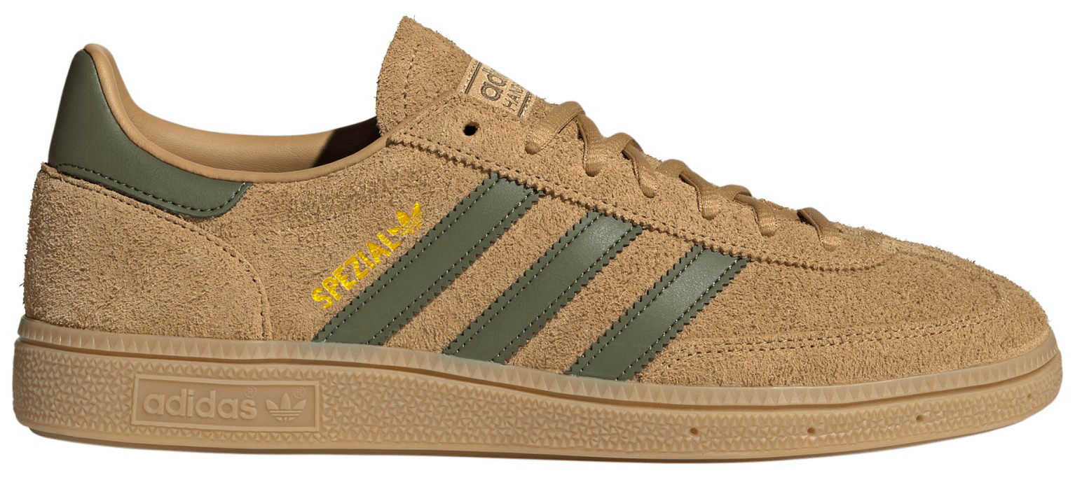 adidas Men's Handball Spezial Shoes - Golden Beige/Olive/Gum - View 1