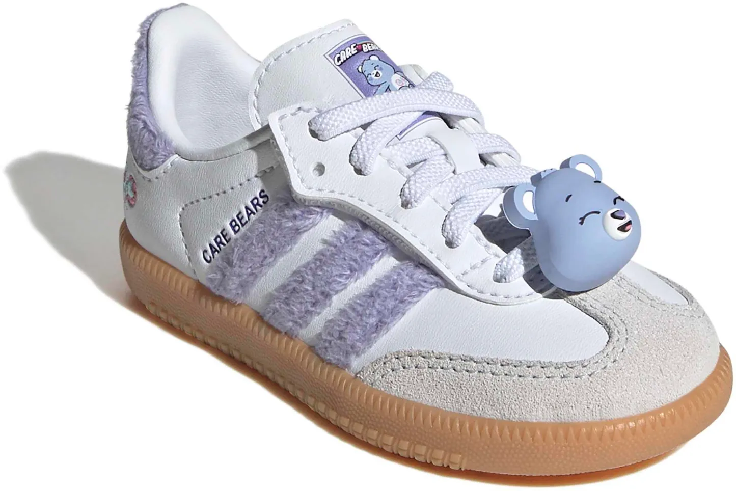 adidas Toddler Samba Care Bear Shoes - Light Purple/White/Blue Dawn - View 5