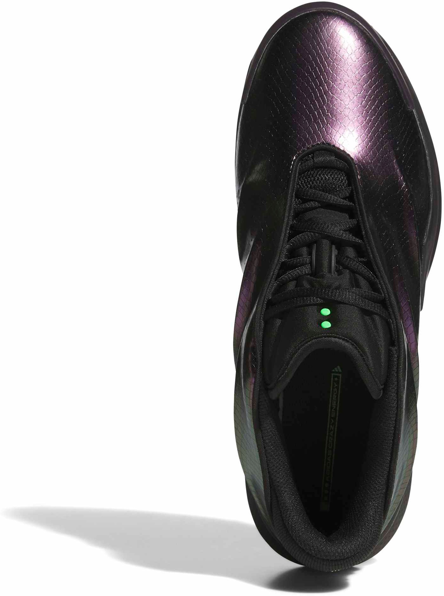 adidas Crazy Energy+ Basketball Shoes - Black/Green/Purple - View 2