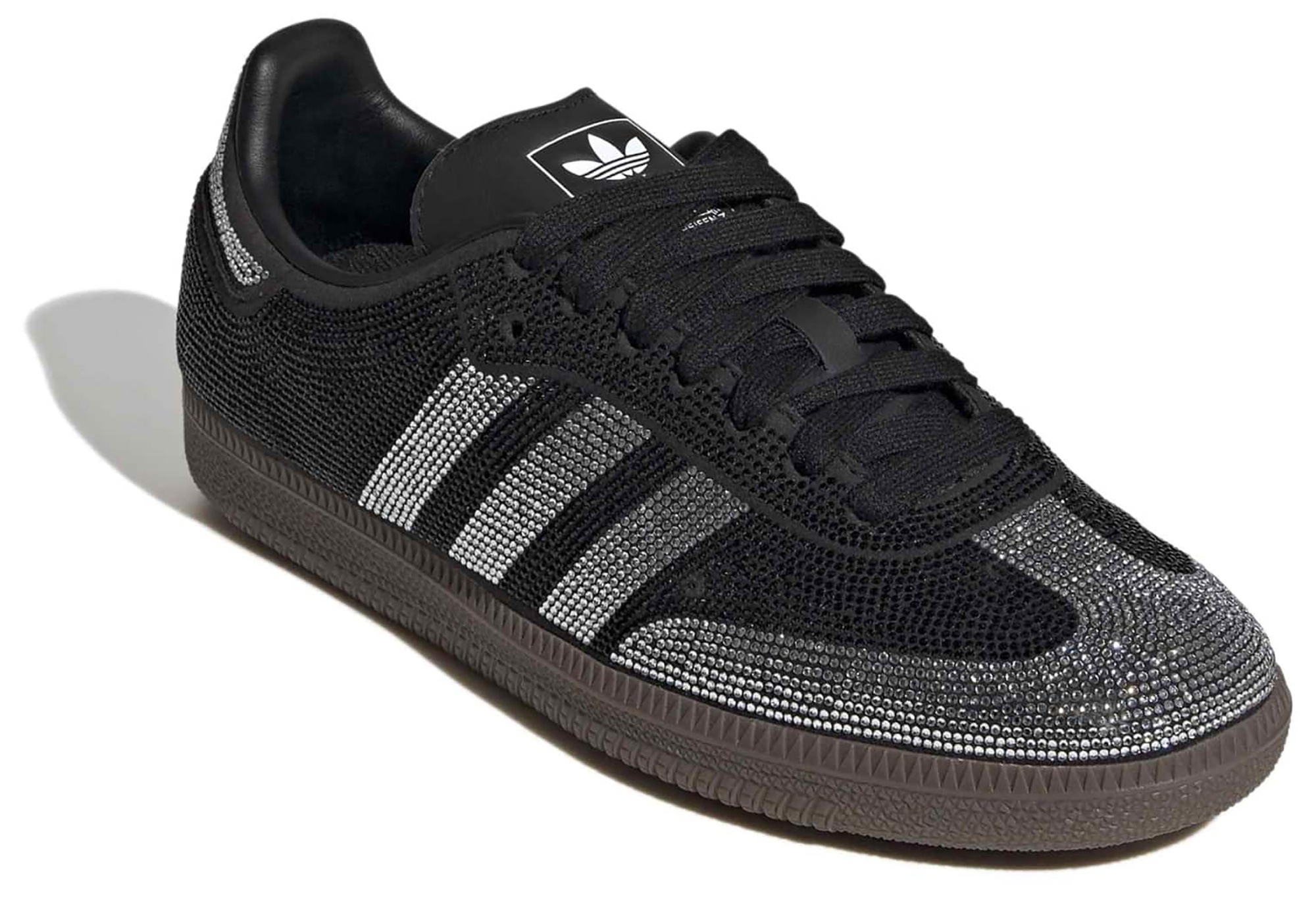 adidas Women's Samba OG Shoes - Rhinestone Black/White - View 6