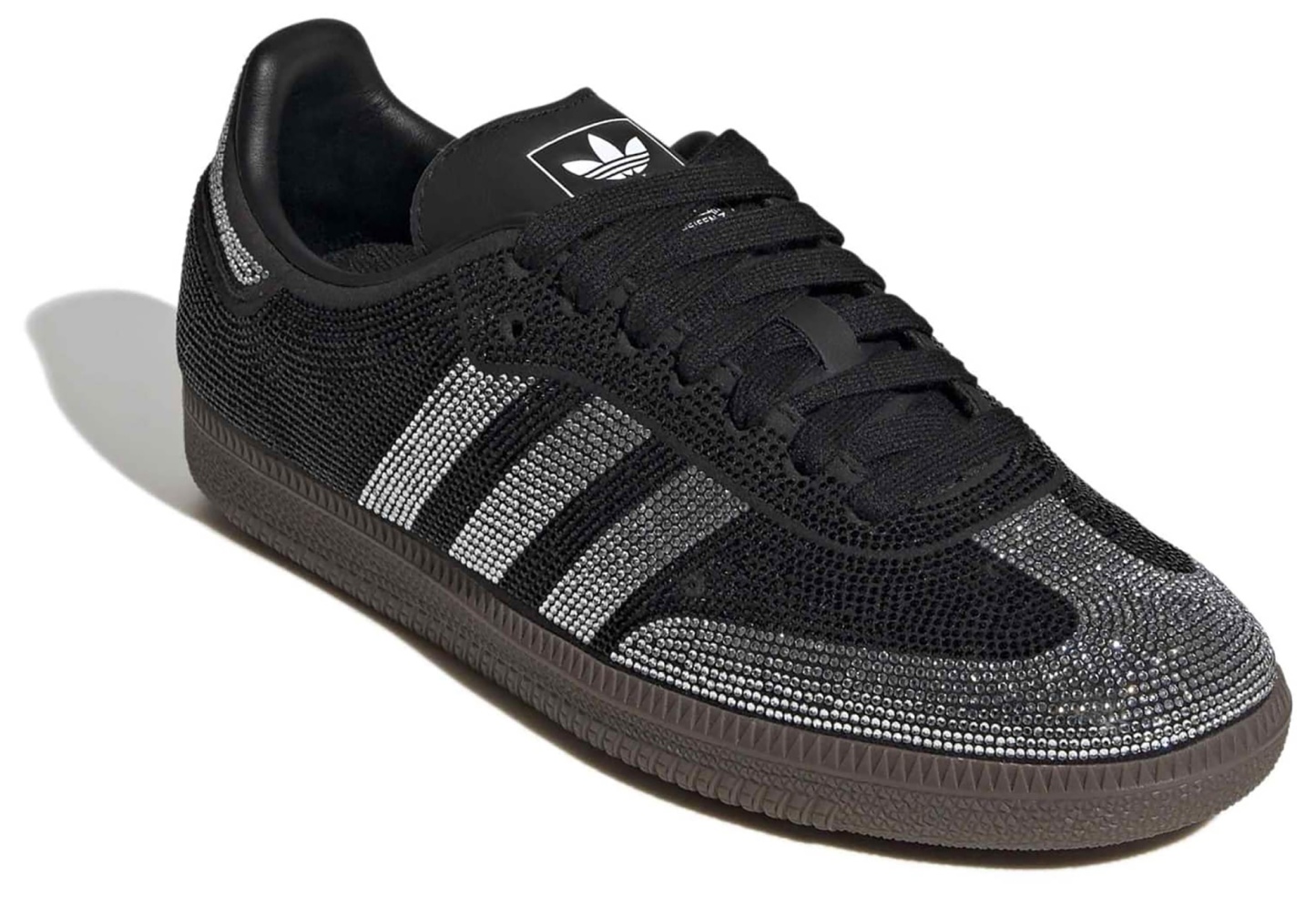 adidas Women's Samba OG Shoes - Rhinestone Black/White - View 6