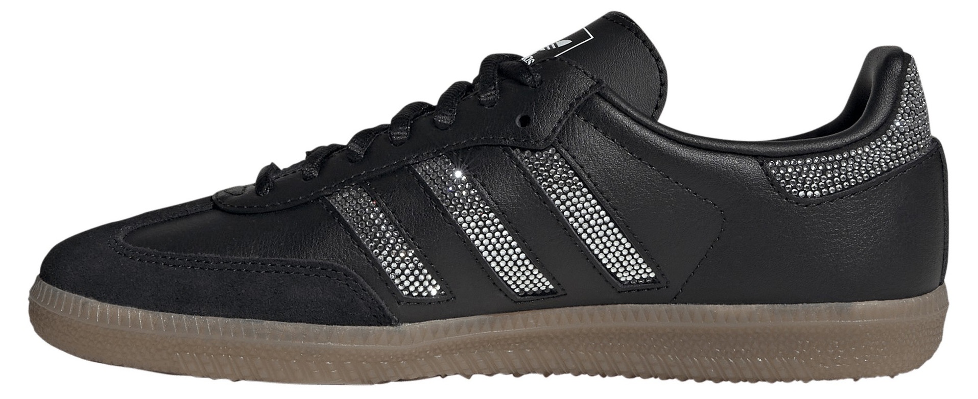 adidas Kids' Grade School Samba OG Shoes - Black/Black/Silver Metallic - View 4