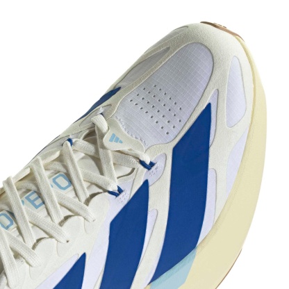 adidas Men's Adizero EVO SL EXO Suede Running Shoes - White/Cllegte Royal/Clear Sky - View 7