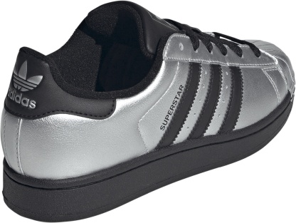 adidas Women's Superstar II Shoes - Silver Met/Core Black/Core Black - View 6