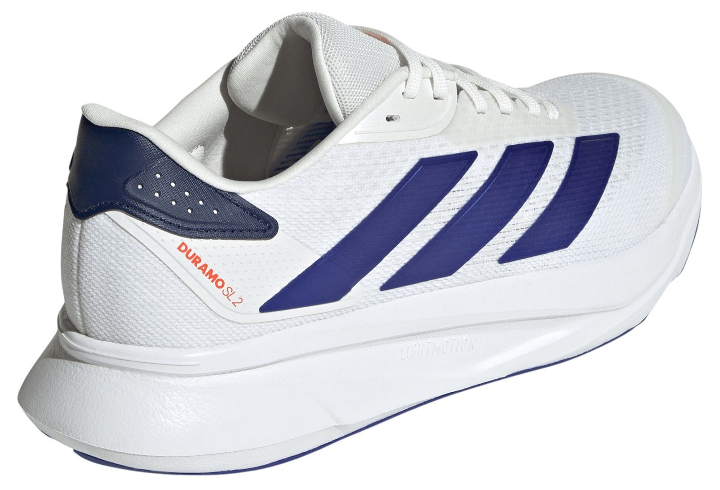adidas Men's Duramo SL 2 Running Shoes - White/Lucid Blue/Dark Blue - View 6