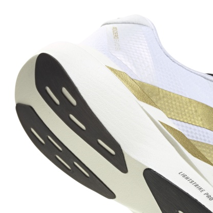 adidas Women's Adizero EVO SL Running Shoes - White/Matte Gold/Black - View 8