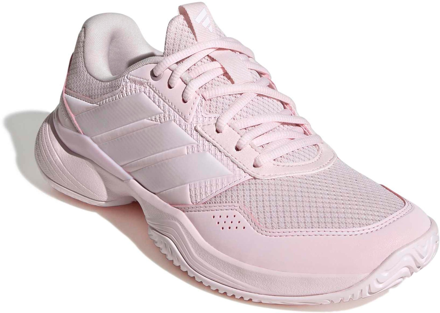 adidas Women's GameCourt 3 All Court Tennis Shoes - Ballet Pink/White - View 5
