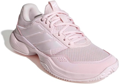 adidas Women's GameCourt 3 All Court Tennis Shoes - Ballet Pink/White - View 5