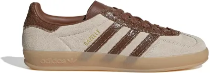 adidas Men's Gazelle Indoor Shoes - Vint Wht/Brown - View 1