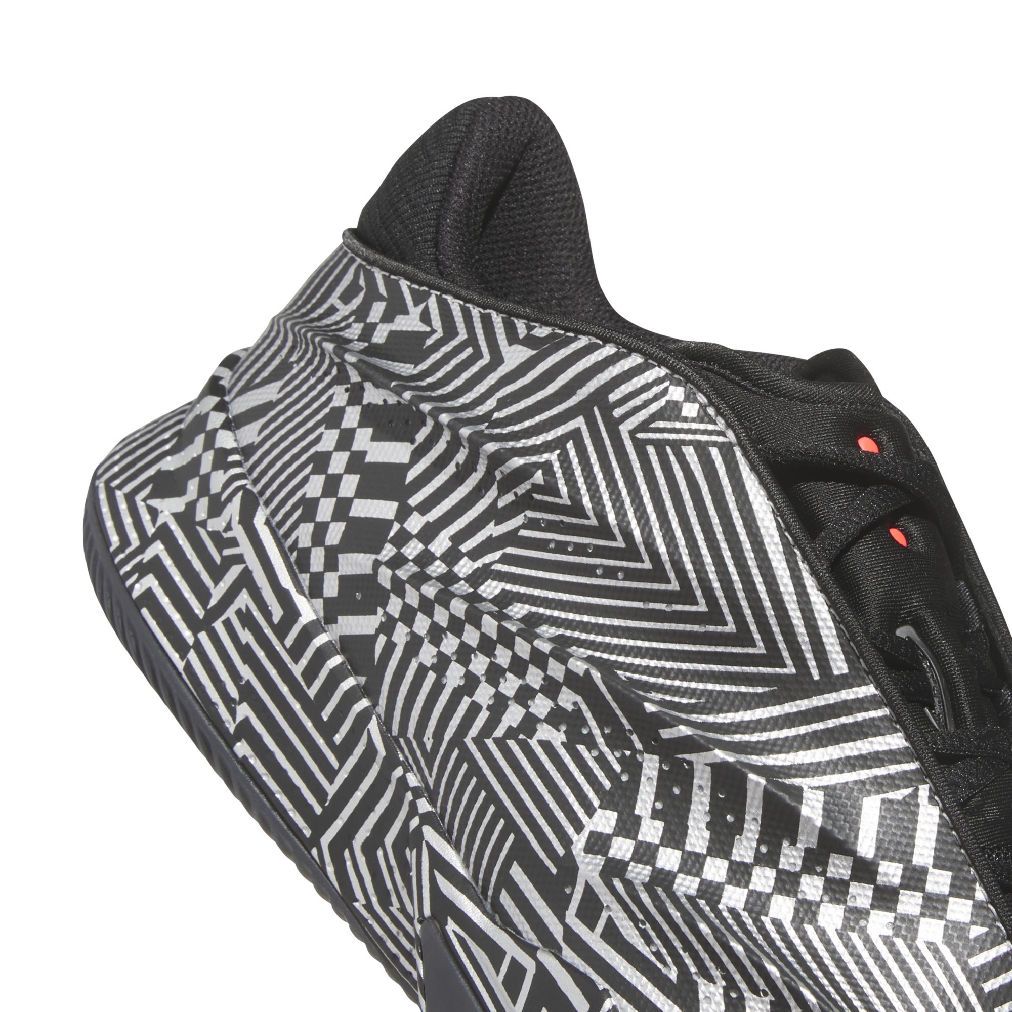adidas Crazy Energy+ Basketball Shoes - Black/White/Red - View 8