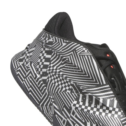adidas Crazy Energy+ Basketball Shoes - Black/White/Red - View 8