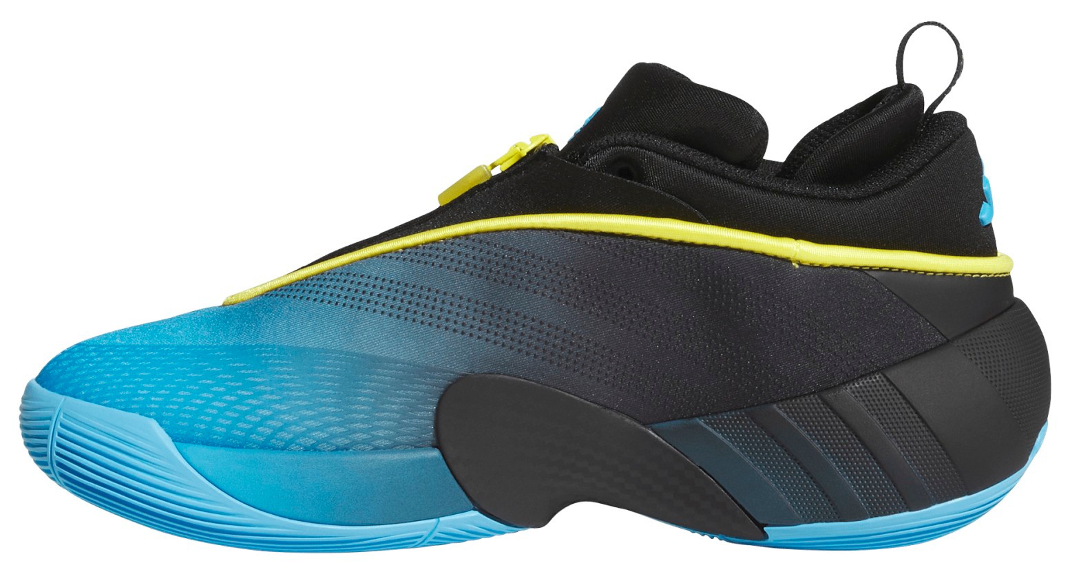 adidas Kids' Grade School D.O.N. Issue #7 'Electric Blue' Basketball Shoes - Lucid Aquamarine/Core Black/Yellow - View 4