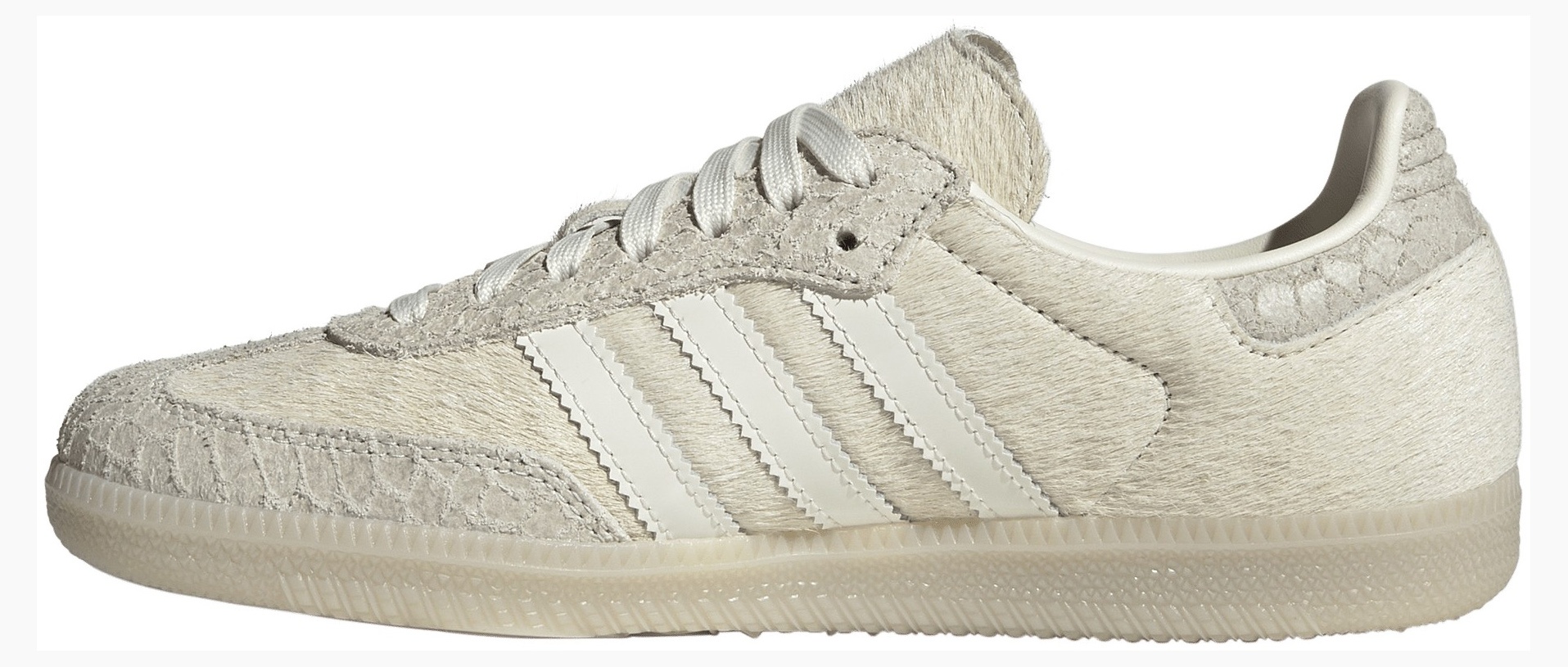 adidas Women's Samba OG Shoes - Off White/Off White/Crystal Linen - View 4