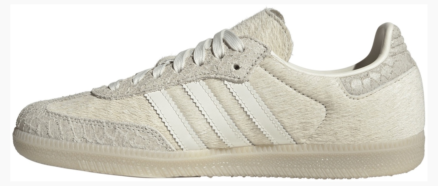 adidas Women's Samba OG Shoes - Off White/Off White/Crystal Linen - View 4