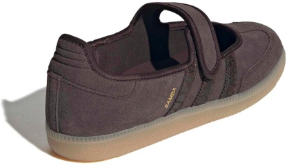 adidas Women's Samba Jane Shoes - Suede/Croc Aurora Coffee - View 5