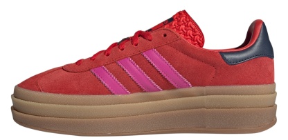 adidas Originals Women's Gazelle Bold Shoes - Red/Pink - View 4