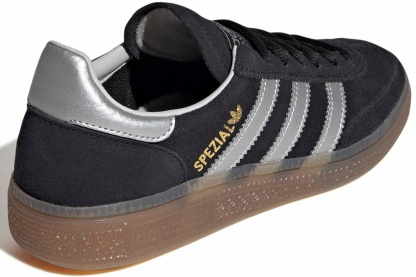 adidas Kids' Grade School Handball Spezial Shoes - Grey/Black/Black - View 6