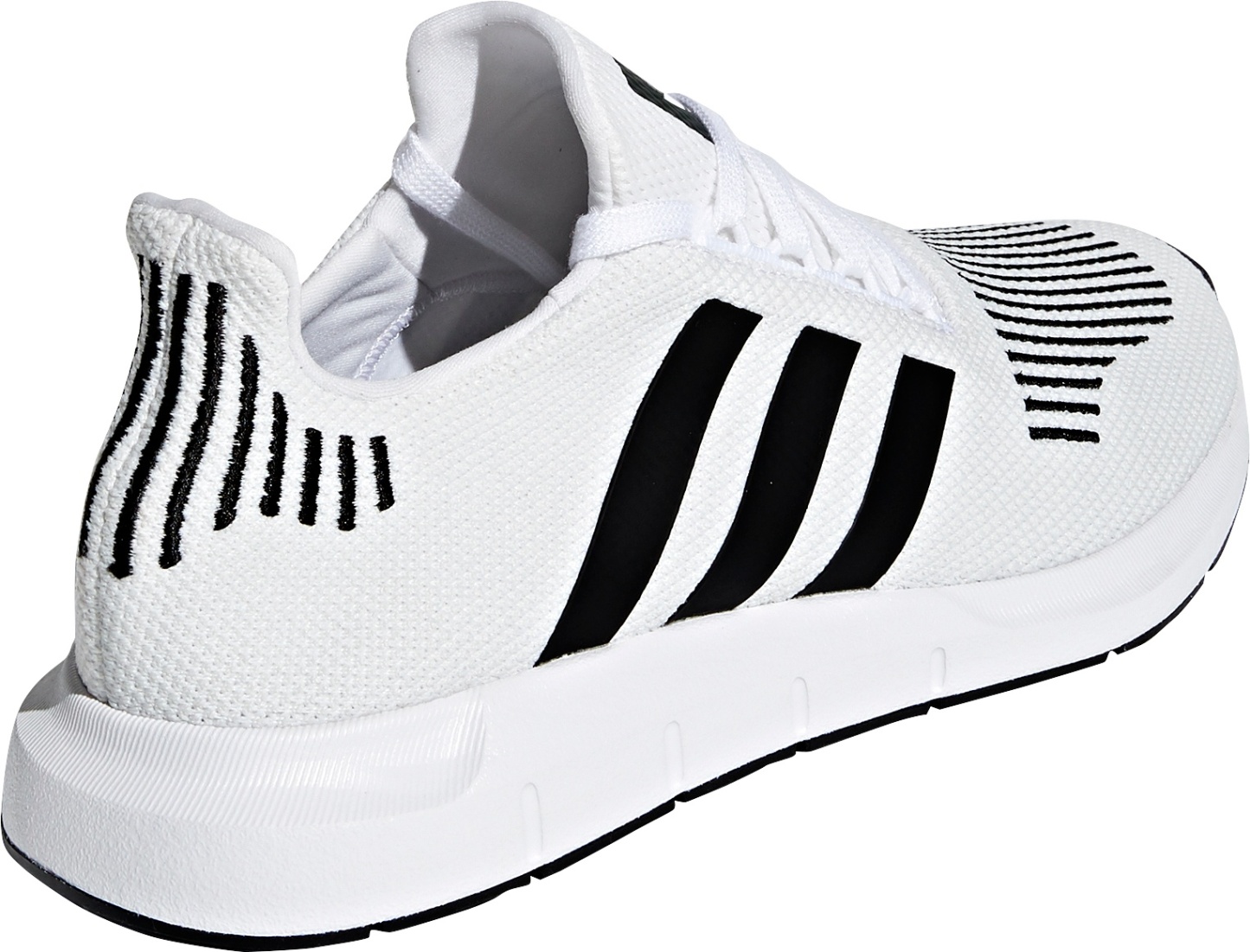 adidas Originals Men's Swift Run Shoes - White/Black - View 7