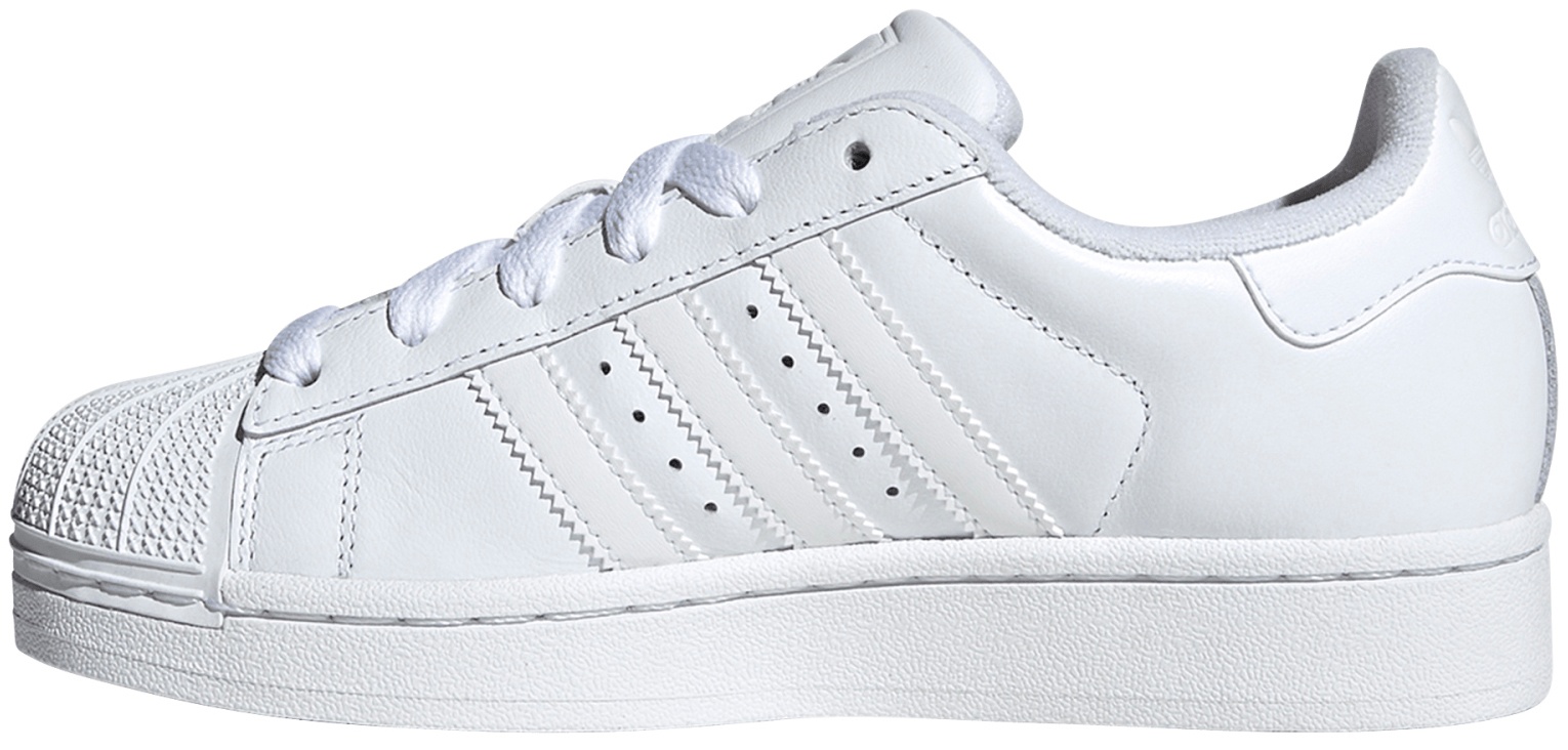 adidas Kids' Grade School Superstar II Shoes - White - View 4