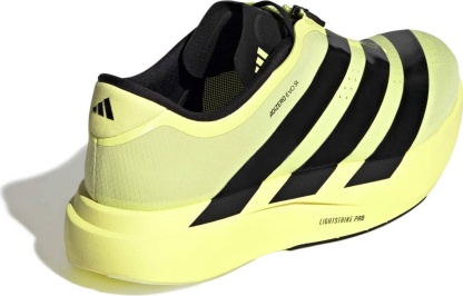 adidas Men's Adizero EVO SL Zip Running Shoes - Frozen Lemon/Core Black/Iron Met - View 8